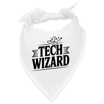 Tech Wizard - Bandana - Weiß - Vorne