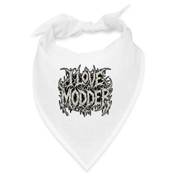 Heavy Metal Modder - Bandana - Weiß - Vorne