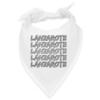 Geschenk für Lanzarote - Bandana - Weiß - Vorne