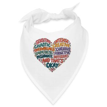 And That's Okay – Neurodivergent Mind - Bandana - Weiß - Vorne