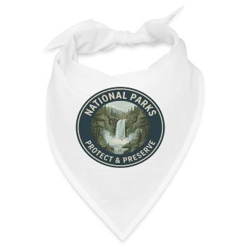 Nationalpark Schutz & Preserve Logo - Bandana - Weiß - Vorne