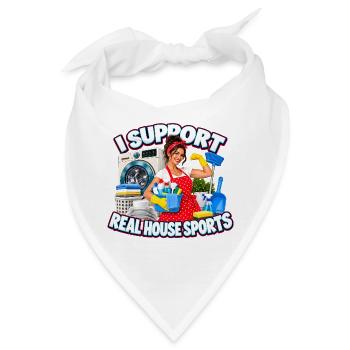 Real House Sports JGA Spruch - Bandana - Weiß - Vorne