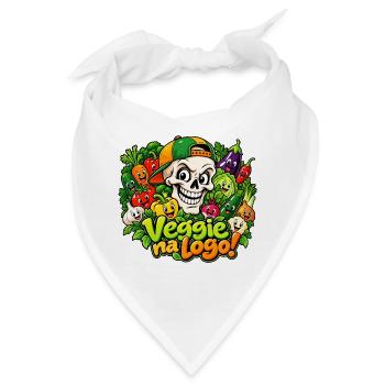 Veggie Skull - Bandana - Weiß - Vorne