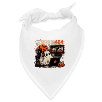 Error 404: Costume Not Found – Halloween Ghost - Bandana - Weiß - Vorne