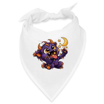 Traumfresser - Monster unter dem Bett Party - Bandana - Weiß - Vorne