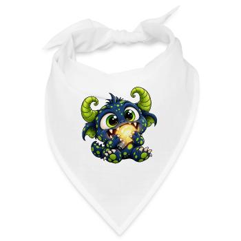 Nachtlichtfresser - Monster unter dem Bett Party - Bandana - Weiß - Vorne
