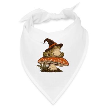 Der kleine Herbsthexer - Bandana - Weiß - Vorne
