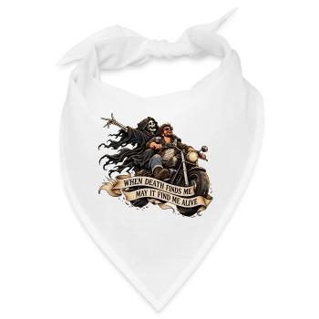 May death find me alive - Bandana - Weiß - Vorne