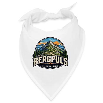 Bergpuls – Oben wird es ruhig - Bandana - Weiß - Vorne