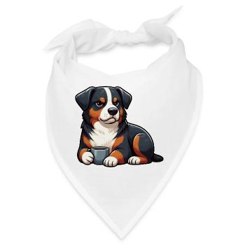 Appenzeller Sennenhund Sennenhunde Sennenhundmama - Bandana - Weiß - Vorne