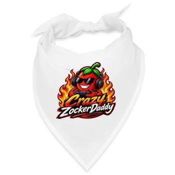CrazyZockerDaddy - Bandana - Weiß - Vorne