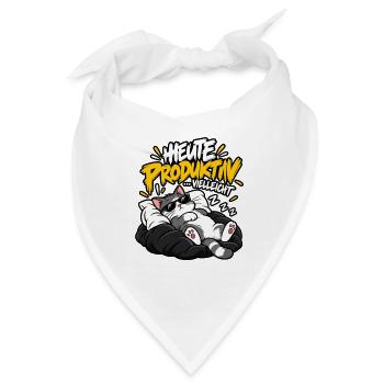 Vielleicht Heute Produktiv-Katze - Bandana - Weiß - Vorne