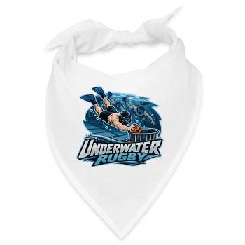 Unterwasser Rugby Logo - Bandana - Weiß - Vorne