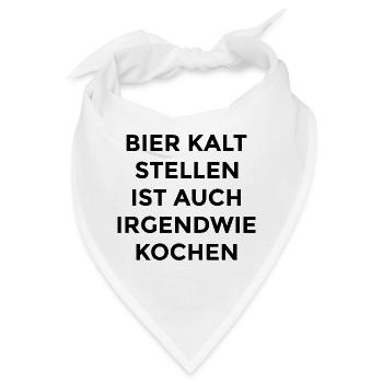 Bier Shirt - Bandana - Weiß - Vorne