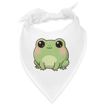 Frosch - Bandana - Weiß - Vorne
