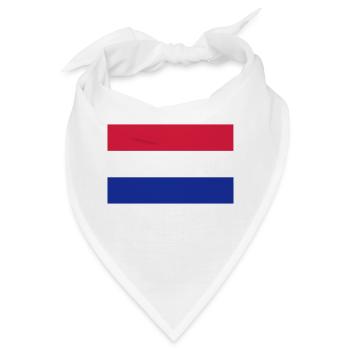 Niederlande - Bandana - Weiß - Vorne