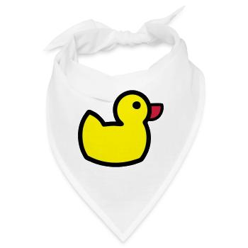 Entchen - Bandana - Weiß - Vorne