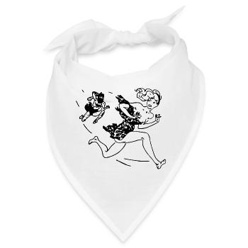 neandertaler hoehlenmensch caveman steinzeit6 - Bandana - Weiß - Vorne