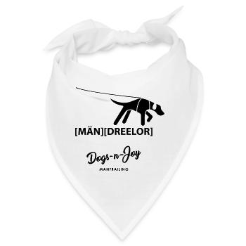 MÄNDREELOR - der sächsische Mantrailer - Bandana - Weiß - Vorne
