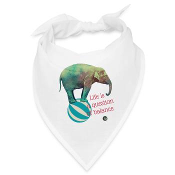 Quoten - Bandana - Weiß - Vorne