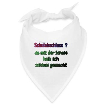 Schulabschluss ? - Bandana - Weiß - Vorne