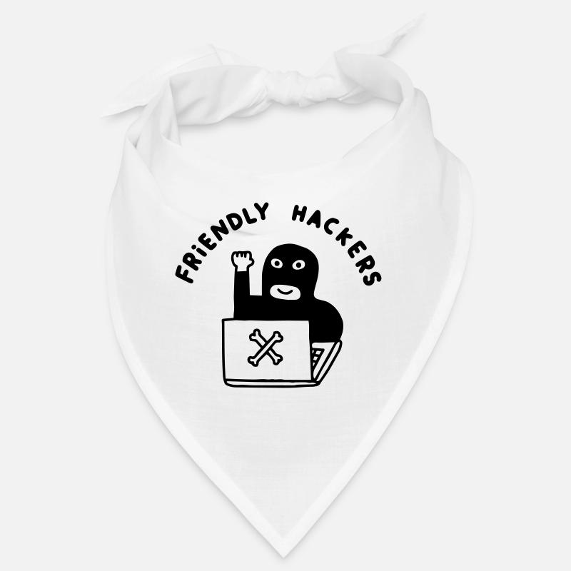Friendly Hackers Club - Bandana - blanc