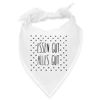 Essen gut alles gut - Bandana - Weiß - Vorne