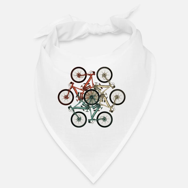 Bike Stack Collage - Bandana - blanc