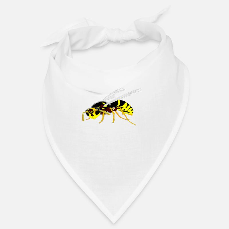 Wespe - Bandana - Weiß