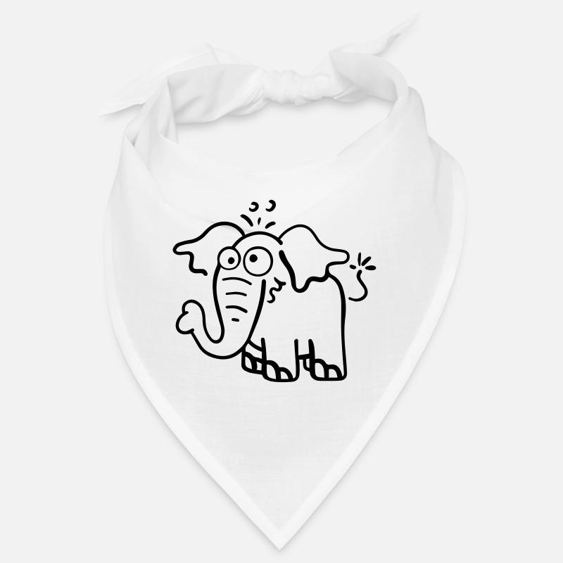 Knuffiger Elefant Bandana