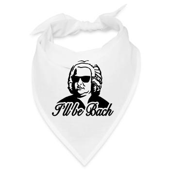 I'll be bach 2b - Bandana - Weiß - Vorne