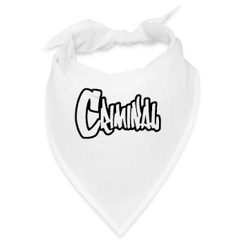 Criminal - Bandana - Weiß - Vorne