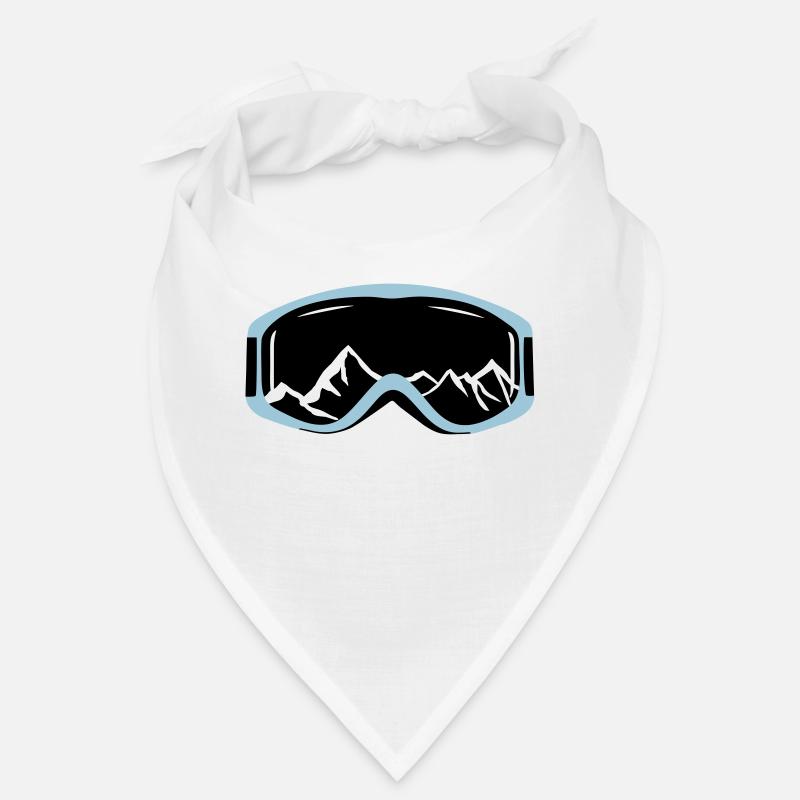 Lunettes de ski et montagnes Bandana