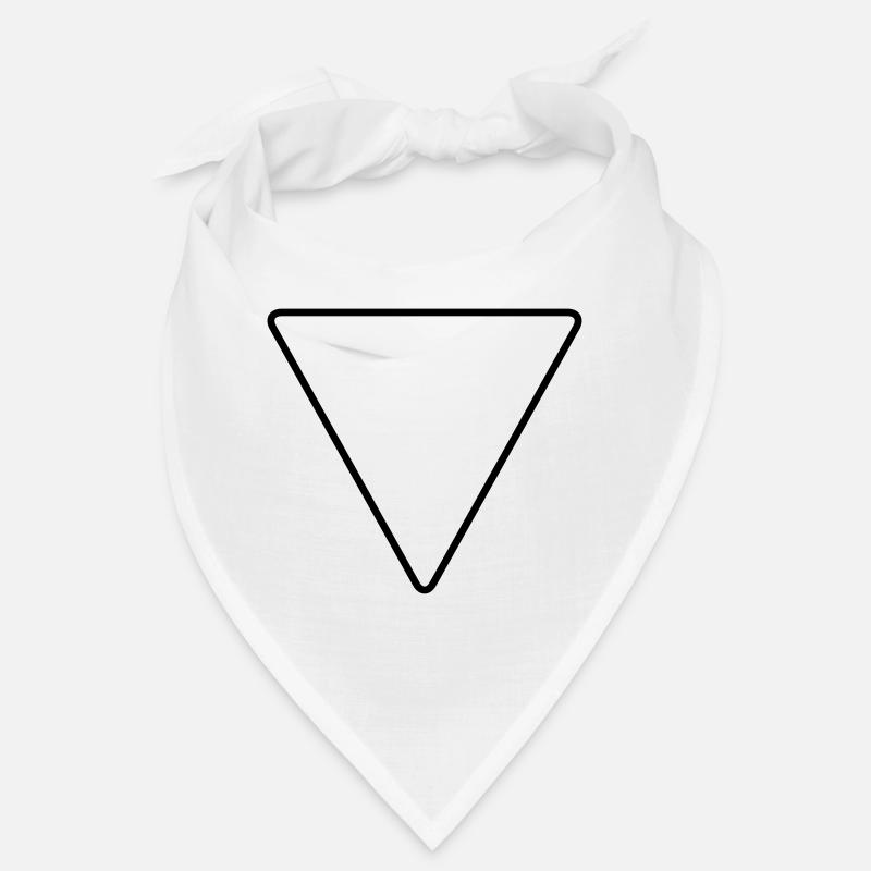 Triangle avec coins arrondis comme panneau d’avertissement Bandana