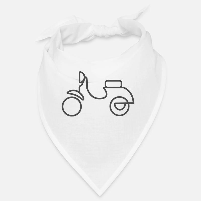 Roller lineart, minimalistic scooter Bandana