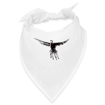 Fliegender Papagei - Bandana - Weiß - Vorne