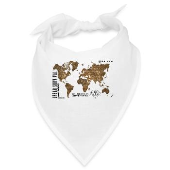 URBN SRVL World black - Bandana - Weiß - Vorne