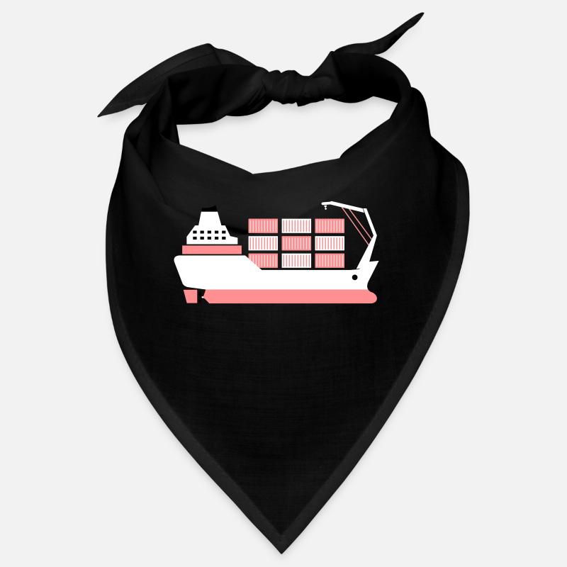 container ship pink Bandana