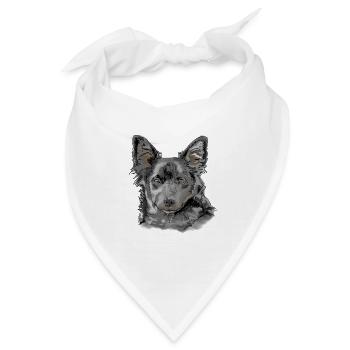 Australian Shepherd - Bandana - Weiß - Vorne