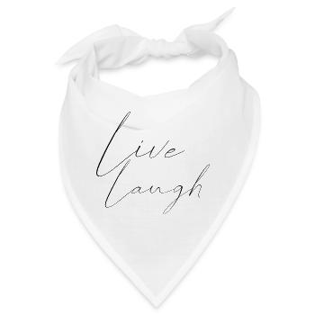 live laugh - Bandana - Weiß - Vorne