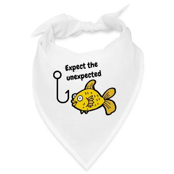 Angeln Fischer Fischen Angler Geschenk Fischerei - Bandana - Weiß - Vorne