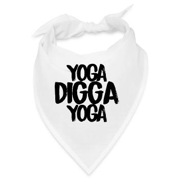 Yoga Digga Yoga - Bandana - Weiß - Vorne
