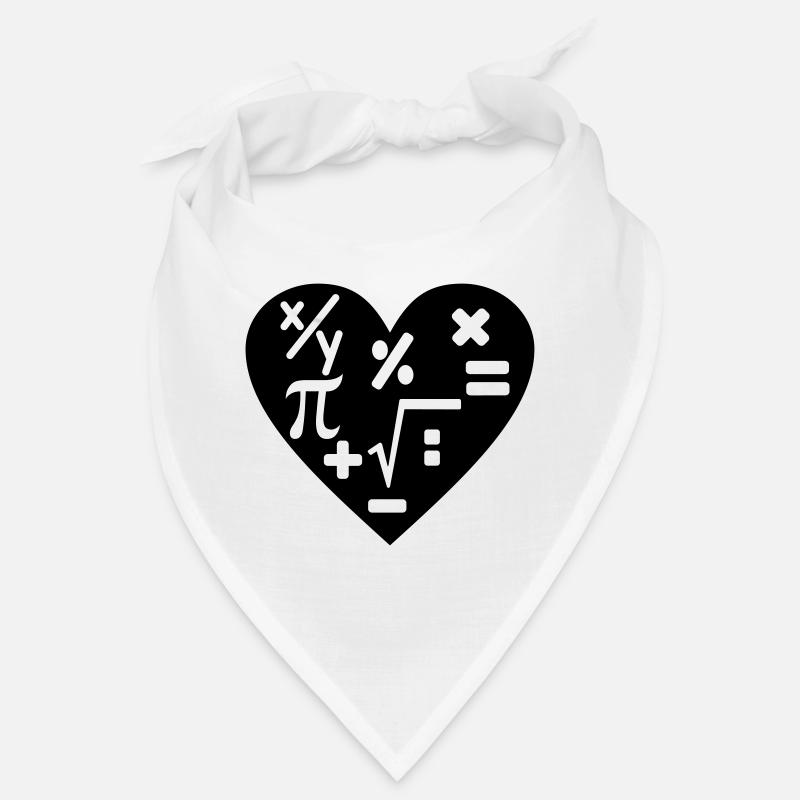 Math arithmetic - Bandana - white