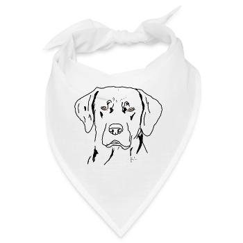 Labrador - Bandana - Weiß - Vorne