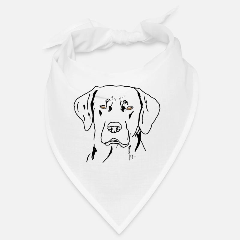 Labrador - Bandana - Weiß