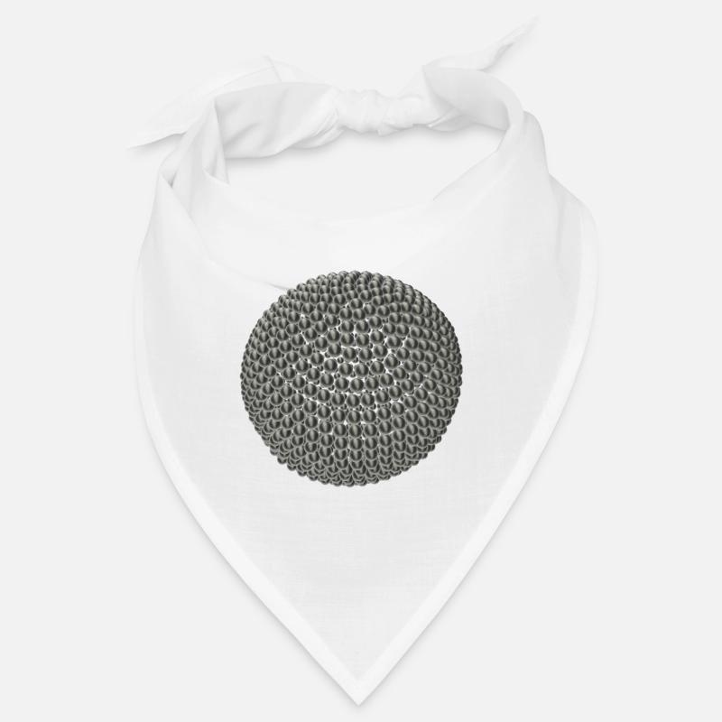 Titanium balls in 3D optics Bandana