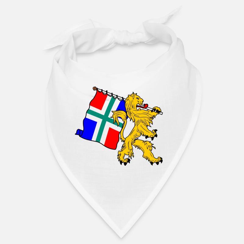 Lion avec drapeau Groningue Bandana