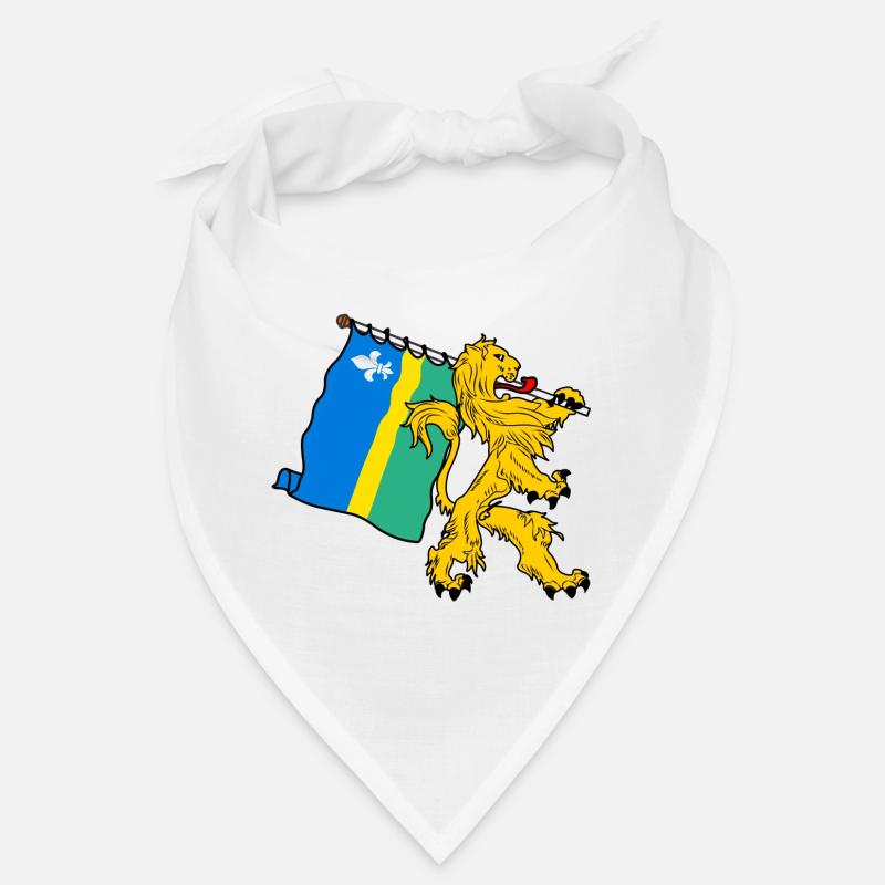 Lion avec drapeau Flevoland le drapeau Bandana