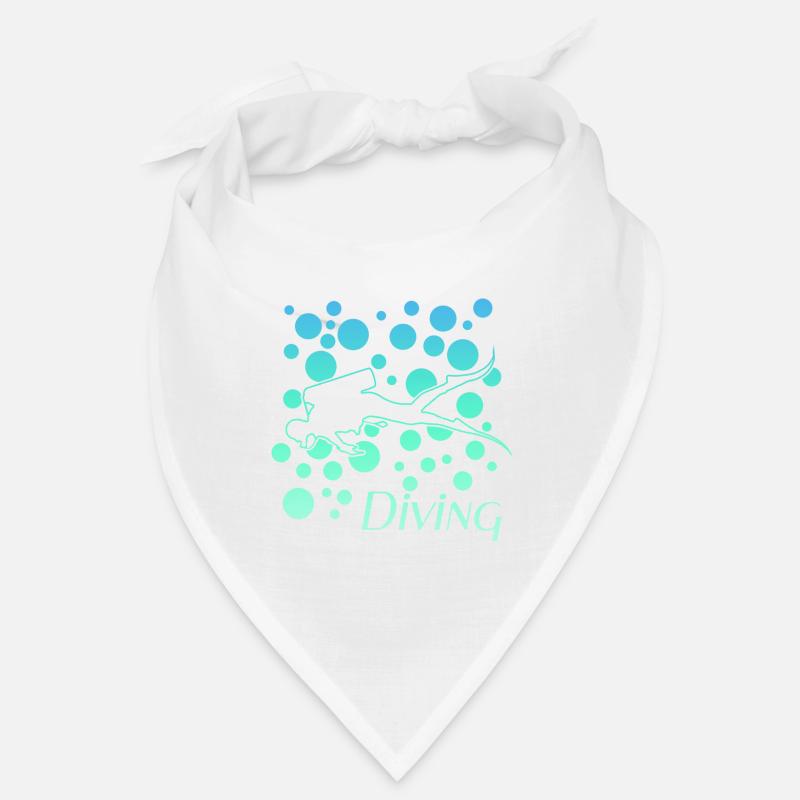 diving tauchen - Bandana - Weiß