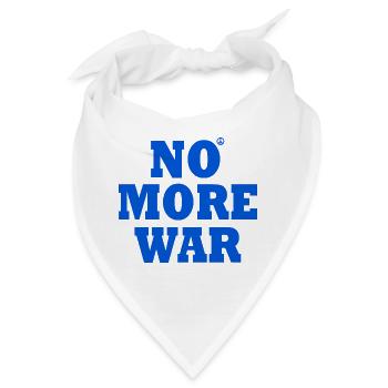 No more war - Bandana - Weiß - Vorne